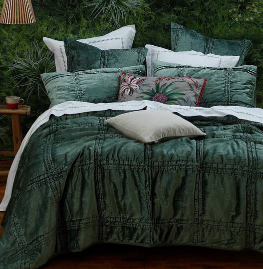 MM Linen - Velutto Comforter - Seagrass